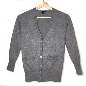 J.Crew 100% Merino Wool Button Up Cardigan